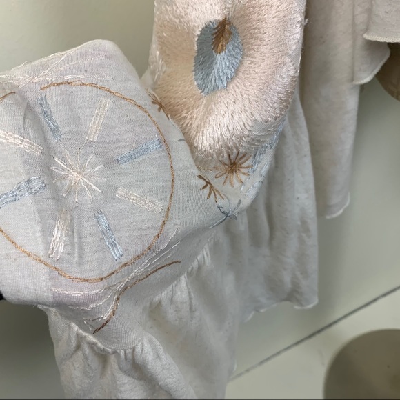 Free People embroidered flowy top - Picture 6 of 11